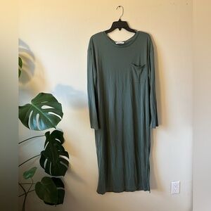 Bohme long sleeve tee shirt dress size large